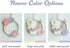 NICEDREAM Custom Name Flower Wreath LED Night Light