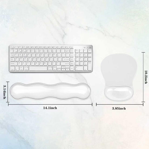 Set, Set Gel Keyboard & Mouse Wrist Rest Ergonomic Keyboard and Mouse Pad with Wrist Support Typing Pain ReliefSuitable