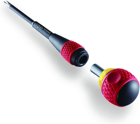 VESSEL BALL GRIP Ratchet Screwdriver (+2x100(4") J) by VESSEL