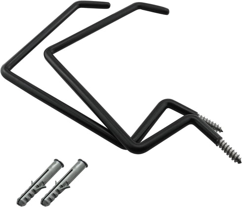 YHXiXi 2PCS Spiral Ladder Hooks Black Heavy Duty Tool Rack Bicycle Hooks Wall