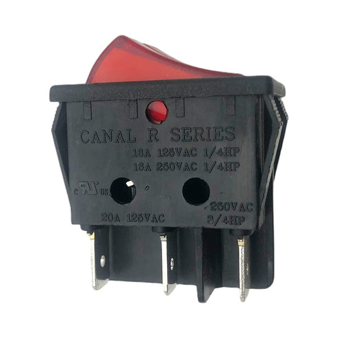 Rocker Switch 16A 20A Canal R Series, 6 Pin Electric Space Heater Replacement for Lakewood Delonghi