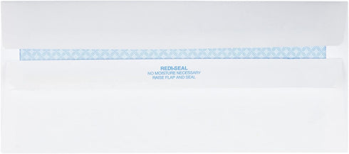 Quality Park #10 Left Window Security Tinted Envelopes, 500 per Box, 24 lb. White Wove, 4-1/8 x 9-1/2