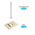 Hex Bolts (5/16-24x4") 10Pcs, Carbon Steel Zinc Plated Partial Threaded Hex Head Screw Bolt for Furniture