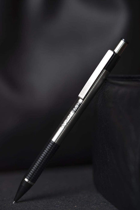 Zebra Pen M-301 Mechanical Pencil, 0.5mm Fine Point, Stainless Steel Barrel, Black Grip, 4-Pack