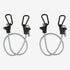 National Hardware N263-081 Bungee Cords with Carabiner 2 Pack Tie Down Straps with Adjustable Length, Useful as Car Hooks, Truck Accessories and Garage Organization, Black by National Hardware