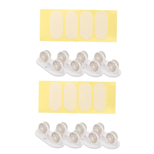 8pcs Self-Adhesive Storage Box Casters Easy Installation Furniture Wheels for Organizing Under-Bed