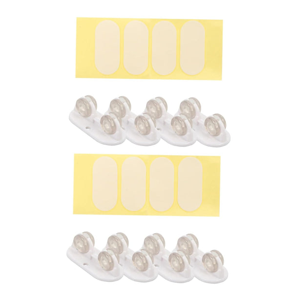 8pcs Self-Adhesive Storage Box Casters Easy Installation Furniture Wheels for Organizing Under-Bed