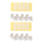 8pcs Self-Adhesive Storage Box Casters Easy Installation Furniture Wheels for Organizing Under-Bed