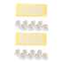 8pcs Self-Adhesive Storage Box Casters Easy Installation Furniture Wheels for Organizing Under-Bed