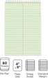 Staples Green Paper Steno Pads, Gregg Ruled, 6" x 9", 12/Pack by STAPLES