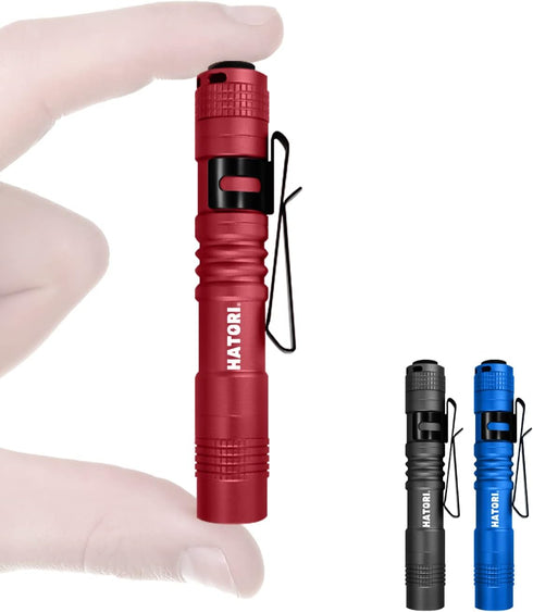HATORI Flashlights Bright LED Flashlight Super Mini Flashlight with High Lumens Flash