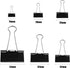 SANNIX 100 PCS Binder Clips, Assorted Sizes, X Large, Large, Medium, Small, Mini, Micro, Paper Clamps for Office Home