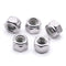 1/4-20 Nylon Insert Hex Lock Nuts, Stainless Locknuts, 304 Stainless Steel, 50 Pack with Bright Finish