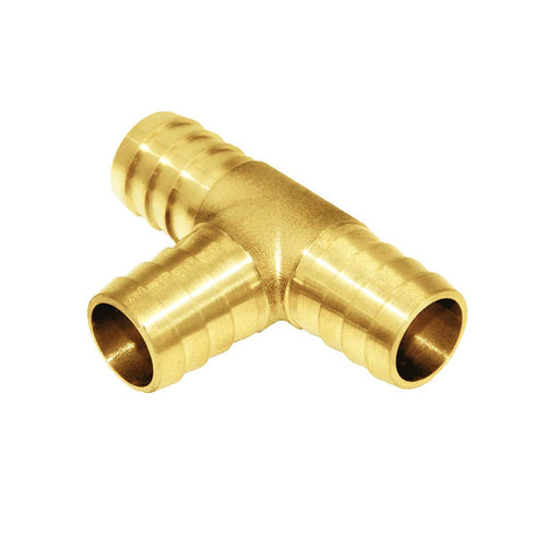 Joywayus 2Pcs 5/8" Hose Barb Tee T 3 Way Union Fitting for Water/Fuel/Air