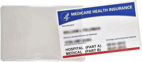 uGems Medicare Card Protectors 5 Pack – 12 Mil Total Thickness, Made in USA, Wallet-Fit Medical & Social Security