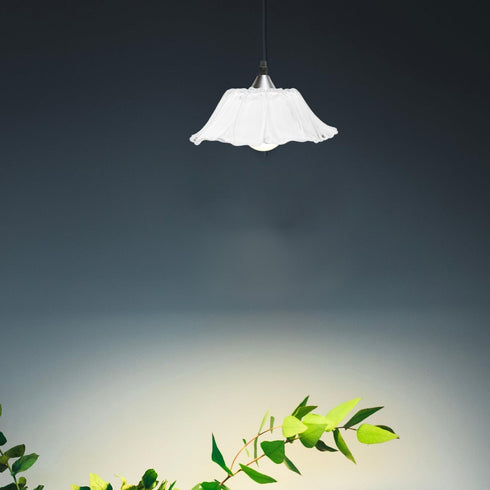 E27 Bulb Mikikit Retro Flower Shaped Glass Lamp Shade Replacement for Pendant Table Floor Lamps Vintage Style Light