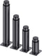 TXGJWRA 4 pcs Furniture Legs,Support Feet,Height Adjustable,Replacement Sofa,TV Cabinet,Bedside Table,Desk,Black with Screws,Black-18cm,Black-18cm(7.1in)