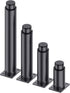 TXGJWRA 4 pcs Furniture Legs,Support Feet,Height Adjustable,Replacement Sofa,TV Cabinet,Bedside Table,Desk,Black with Screws,Black-18cm,Black-18cm(7.1in)