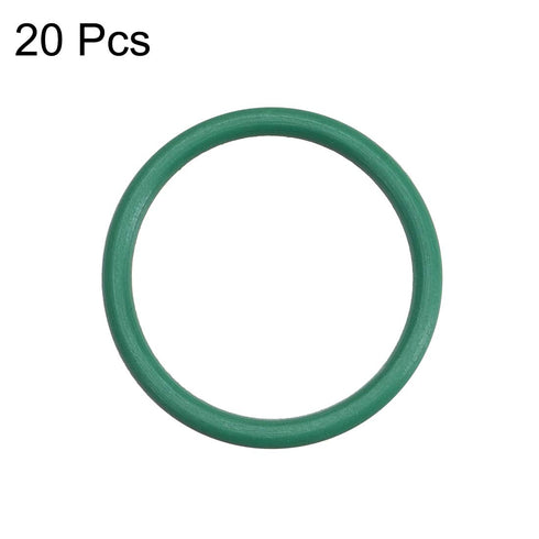 uxcell Fluorine Rubber O-Rings - 16mm OD 13mm ID 1.5mm Width FKM Seal Gasket for Machinery Plumbing, Pack of 20