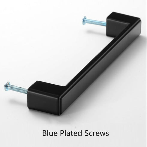 CHENCHEN96 2 Pack 192mm) Cupboard Handles Zinc Alloy Bedside Table Knobs Black Wardrobe Handles Solid Wine Cabinet Door
