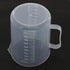 Bettomshin 1Pcs 1000ml Metric Plastic Graduated Beaker, Multipurpose Mixing Cups Measuring Cup for Lab Kitchen