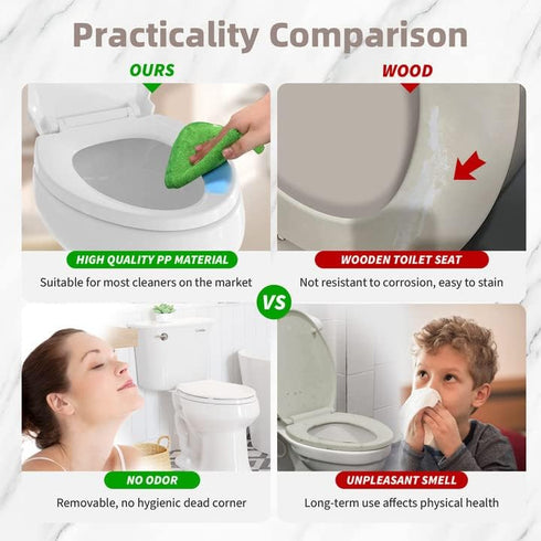 Elongated Toilet Seat, Slow Close Quick-Release Hinges, Heavy Duty Soft Close, Oval(Oblong) Toilet Seat For Elongated