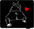 Gaming Mouse Pad Adorable Dog Breed Cute Pet Animal Bulldog French, Non-Slip Rubber Mouse Pad for Computers