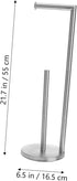 TEHAUX Vertical Paper Towel Rack Storage Roll Paper Holder for Bathroom and Kitchen Non- Base Modern Design for Easy