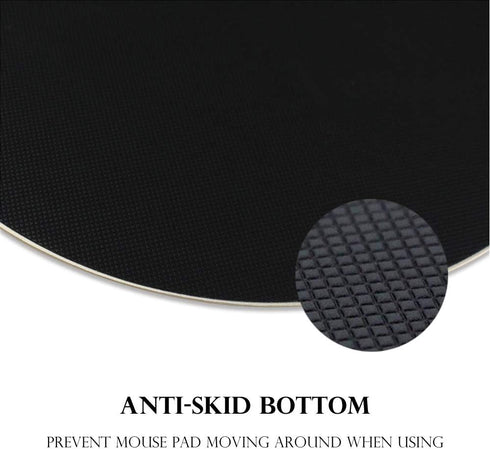 ProElife Premium Aluminum Metal Mouse Pad, Round, 8.66 Inch, Champagne Gold