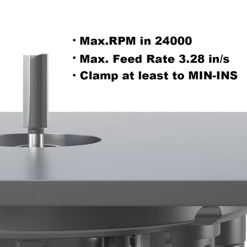 1/4 Inch 3/8 Inch 1-1/4 Inch FivePears Straight Router Bits Shank Double Flute, Cutting Diameter, Cutting Length, Used