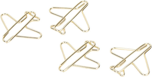 Zerodis Airplane Shaped Paper Clips, 100Pcs Mini Cute Paperclips for Document Sorting and Organizing at Office, School,