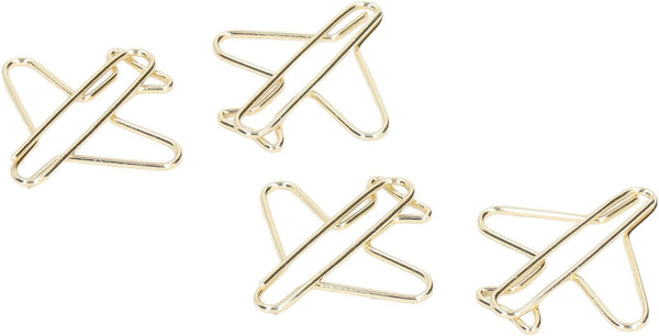 Zerodis Airplane Shaped Paper Clips, 100Pcs Mini Cute Paperclips for Document Sorting and Organizing at Office, School,