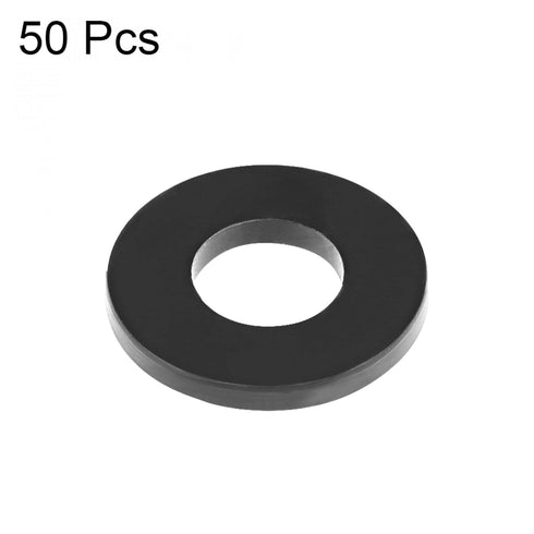 uxcell Rubber Flat Washers 11mm OD 5mm ID 1.6mm Thickness for Faucet Pipe Water Hose, Pack of 50
