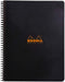 Rhodia Wirebound Meeting Book, A4+, Pre-Printed, Black