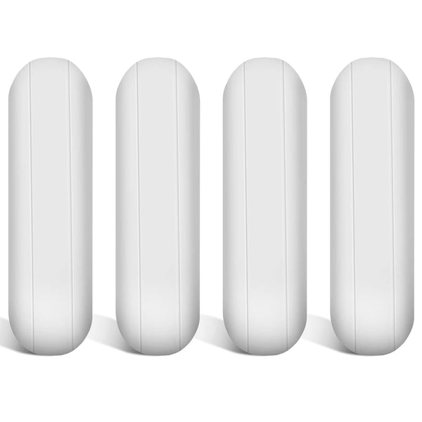 PTFE Magnetic Stirrer Mixer Stir Bar - White Color Laboratory Bar, 4 Pieces, 35 mm