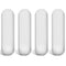 PTFE Magnetic Stirrer Mixer Stir Bar - White Color Laboratory Bar, 4 Pieces, 35 mm