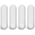 PTFE Magnetic Stirrer Mixer Stir Bar - White Color Laboratory Bar, 4 Pieces, 35 mm