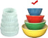 8 Pieces Plastic Display Stands for Pyrex Bowls, Bowl Stands for Cabinet Organizer