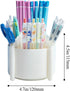 M&G 360 Degree Rotating Pen Holder, 4 Compartments Desktop Organizer for Stationery Supplies, Cute Pencil Cup for