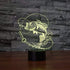 Jinnwell 3D 7 Fishing Fish Night Light Lamp Illusion Night Light Color Changing Touch Switch Table Desk Decoration