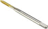 uxcell Metric Machine Tap M2 x 0.4mm H2 Titanium Coated High Speed Steel Screw Thread Tapping Tool