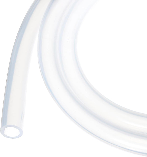 6.6ft Clear Silicone Tubing 3/8" ID x 9/16" OD, 10mm x 14mm Industrial Plastic Hoses for Pump Siphoning Irrigation
