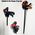 4 Pack Wall Hanger Bar Clamp Storage Clip, Wall Rack Utility Hooks for Woodworking Tools, Hang Heavy Tools Up to 20lbs