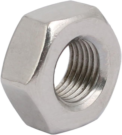 uxcell 4pcs M10 1mm 304 x Pitch Metric Fine Thread Stainless Steel Hex Nuts
