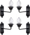 Yardwe Miniature Scene Lights - Vintage DIY 1:12 Scale LED Wall Sconces,