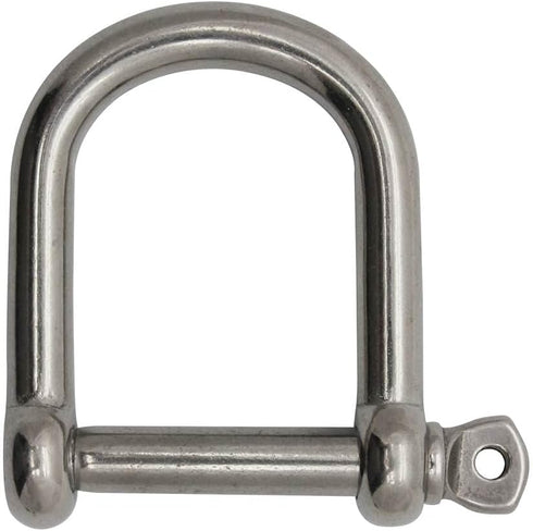 Extreme Max 3006.8231 BoatTector Stainless Steel Wide D Shackle, 3/8", Silver
