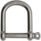 Extreme Max 3006.8231 BoatTector Stainless Steel Wide D Shackle, 3/8", Silver