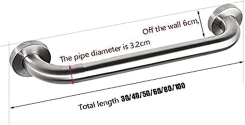 XXSLY 304 40cm) Grab Bars Armrest Stainless Steel Shower Handrail Balance Bar Safety Handrail Bracket Armrest Anti-Slip