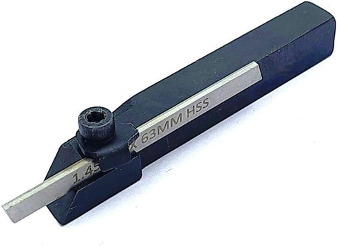 Mini Lathe Cut off Tool + HSS Blade for Emco Unimat Lathes, 10 mm Square Parting
