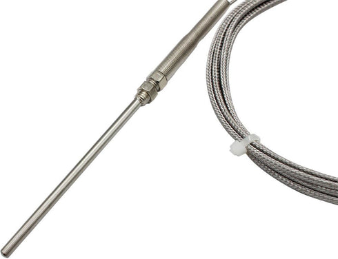 T-PRO K-Type Temperature Sensors 2M/6.6Ft Wire, Stainless Steel Probe (100mm Length)